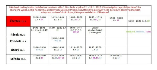 Ukazkove hodiny 2026
